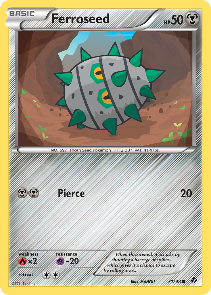 Ferroseed (71/98) [Black & White: Emerging Powers] - Destination Retro
