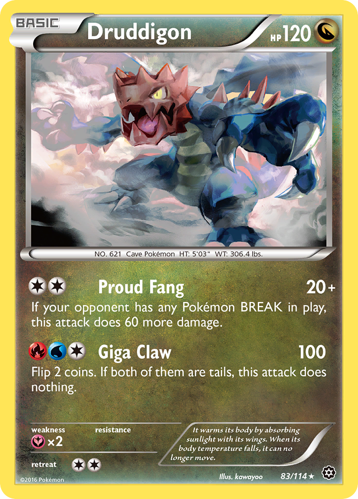 Druddigon (83/114) [XY: Steam Siege] - Destination Retro