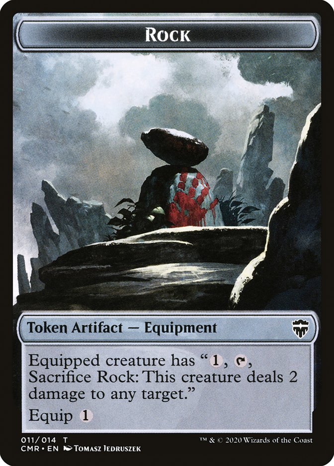 Elf Warrior // Rock Token [Commander Legends Tokens] - Destination Retro