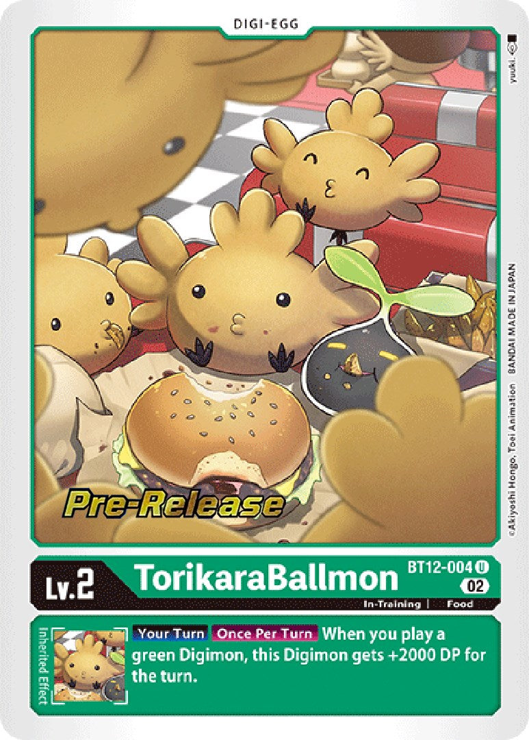 TorikaraBallmon [BT12-004] [Across Time Pre-Release Cards] - Destination Retro