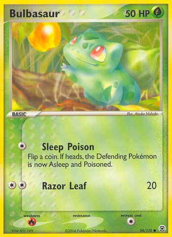 Bulbasaur (54/112) [EX: FireRed & LeafGreen] - Destination Retro