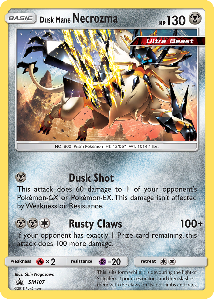 Dusk Mane Necrozma (SM107) [Sun & Moon: Black Star Promos] - Destination Retro