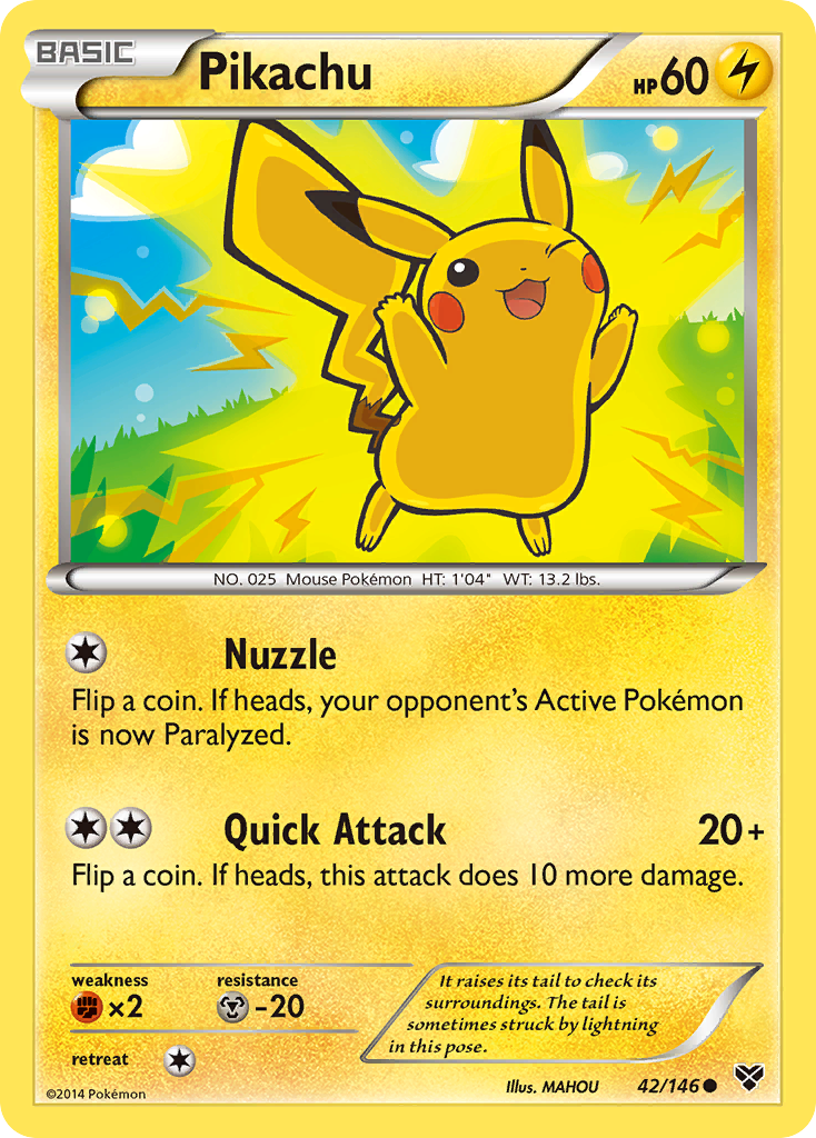 Pikachu (42/146) [XY: Base Set] - Destination Retro