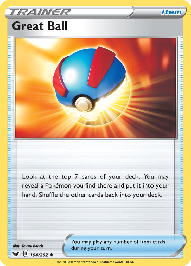 Great Ball (164/202) [Sword & Shield: Base Set] - Destination Retro