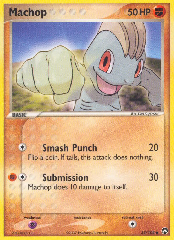 Machop (53/108) [EX: Power Keepers] - Destination Retro