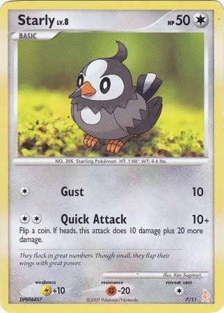 Starly (7/11) [Diamond & Pearl: Trainer Kit] - Destination Retro