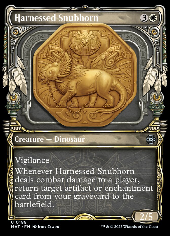 Harnessed Snubhorn (Showcase Halo Foil) [March of the Machine: The Aftermath] - Destination Retro