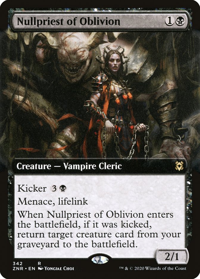 Nullpriest of Oblivion (Extended Art) [Zendikar Rising] - Destination Retro