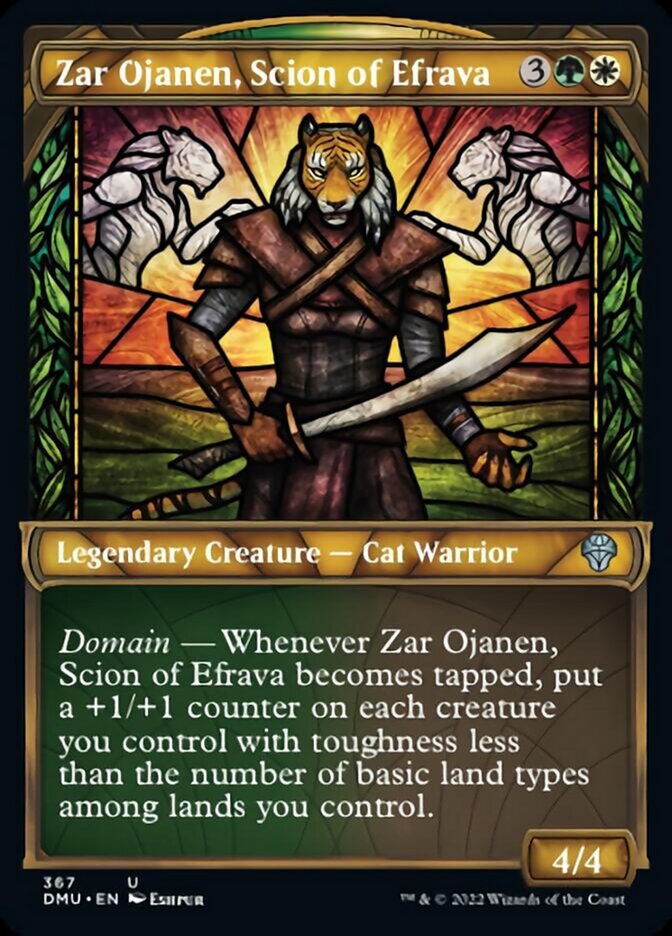 Zar Ojanen, Scion of Efrava (Showcase Textured) [Dominaria United] - Destination Retro