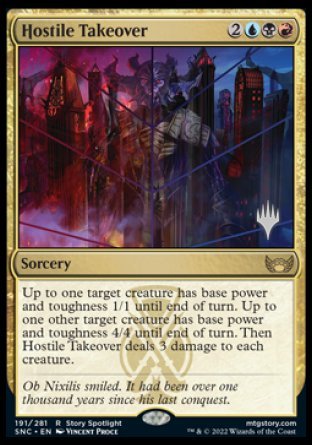 Hostile Takeover (Promo Pack) [Streets of New Capenna Promos] - Destination Retro