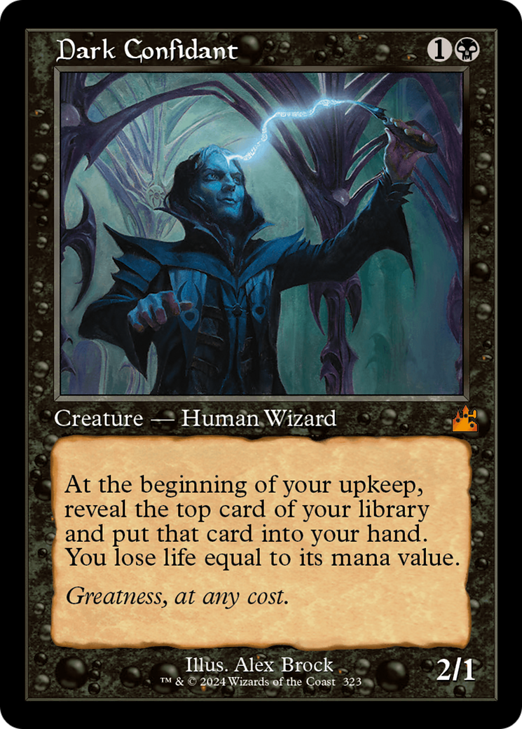 Dark Confidant (Retro Frame) [Ravnica Remastered] - Destination Retro