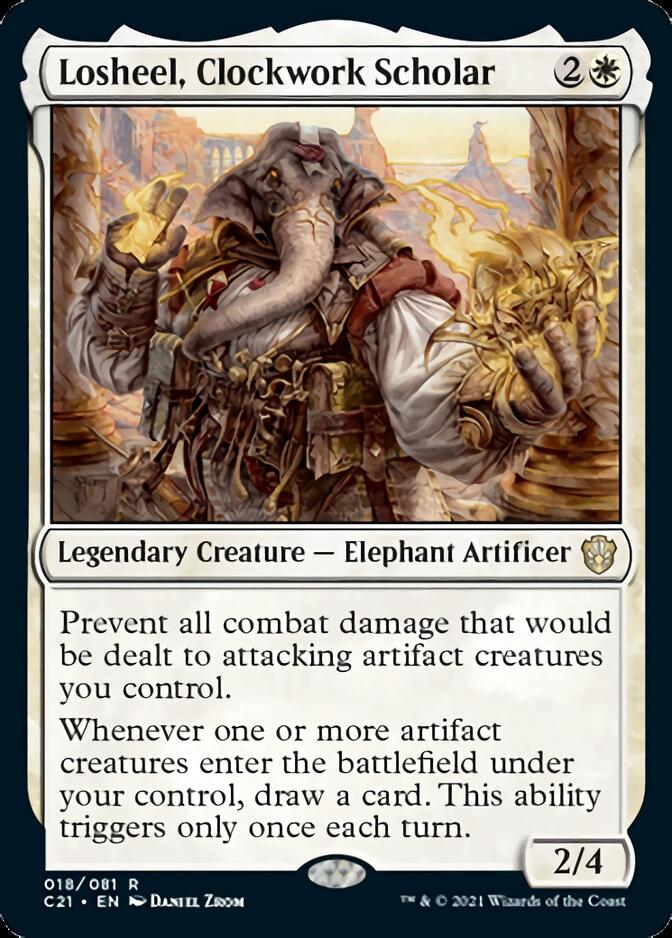Losheel, Clockwork Scholar [Commander 2021] - Destination Retro