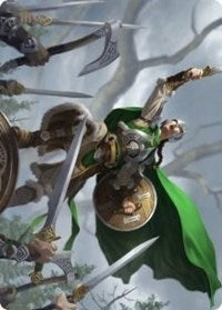 Maja, Bretagard Protector Art Card [Kaldheim: Art Series] - Destination Retro