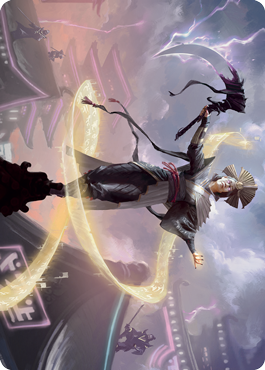 Naomi, Pillar of Order Art Card [Kamigawa: Neon Dynasty Art Series] - Destination Retro