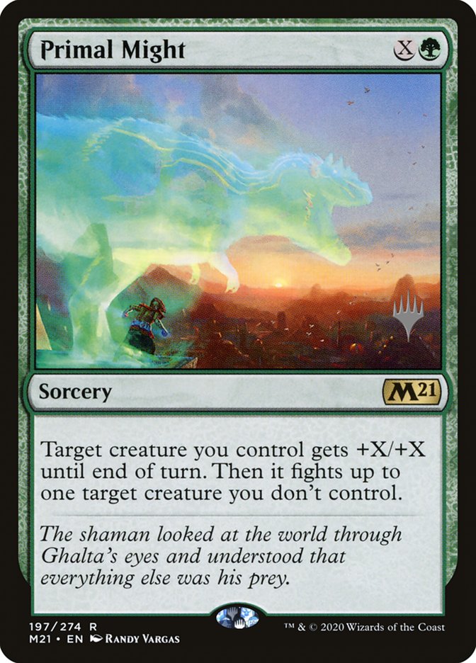 Primal Might (Promo Pack) [Core Set 2021 Promos] - Destination Retro