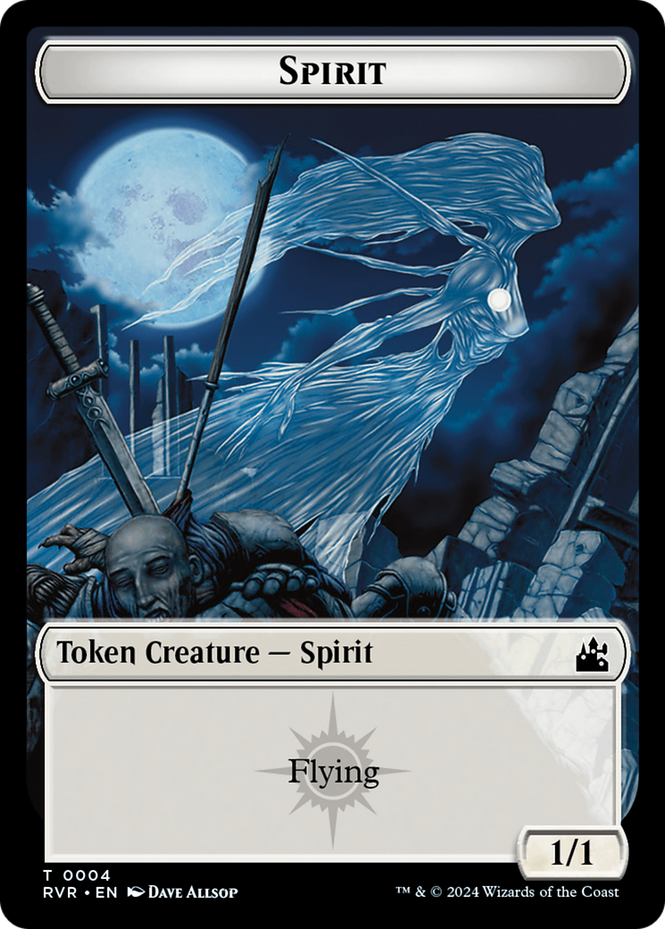 Goblin (0008) // Spirit (0004) Double-Sided Token [Ravnica Remastered Tokens] - Destination Retro