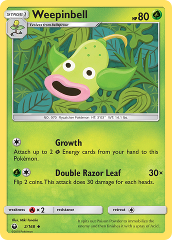Weepinbell (2/168) [Sun & Moon: Celestial Storm] - Destination Retro