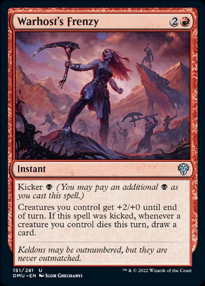 Warhost's Frenzy [Dominaria United] - Destination Retro