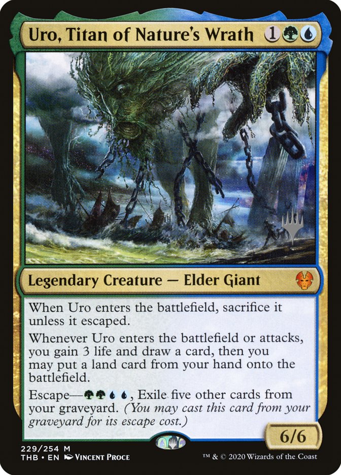 Uro, Titan of Nature's Wrath (Promo Pack) [Theros Beyond Death Promos] - Destination Retro