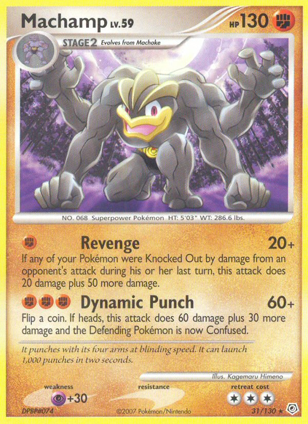 Machamp (31/130) [Diamond & Pearl: Base Set] - Destination Retro