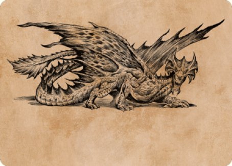 Ancient Brass Dragon Art Card (49) [Commander Legends: Battle for Baldur's Gate Art Series] - Destination Retro
