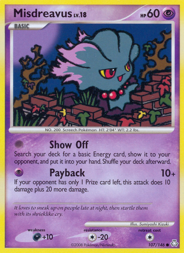 Misdreavus (107/146) [Diamond & Pearl: Legends Awakened] - Destination Retro