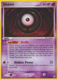 Unown (O) (O/28) [EX: Unseen Forces] - Destination Retro