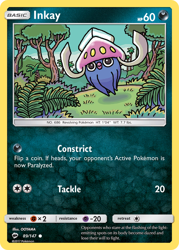 Inkay (89/147) [Sun & Moon: Burning Shadows] - Destination Retro