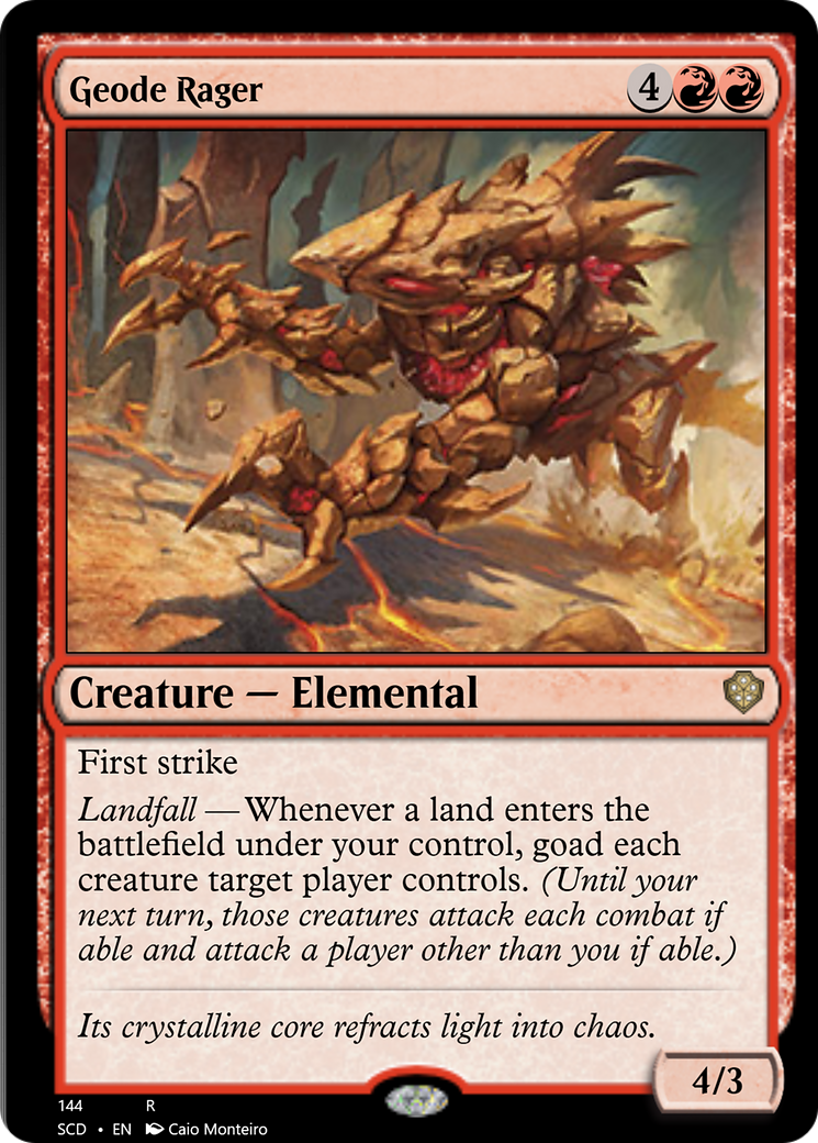 Geode Rager [Starter Commander Decks] - Destination Retro