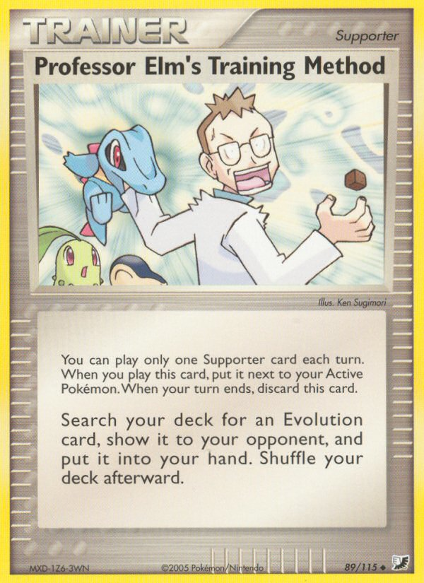 Professor Elm's Training Method (89/115) [EX: Unseen Forces] - Destination Retro