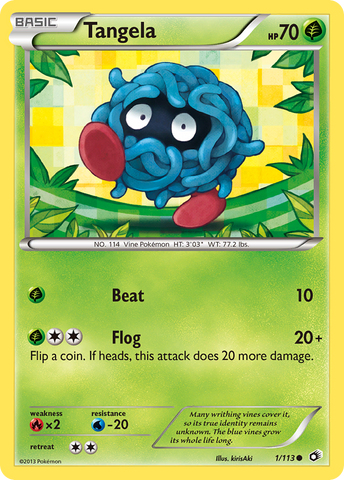 Tangela (1/113) [Black & White: Legendary Treasures] - Destination Retro