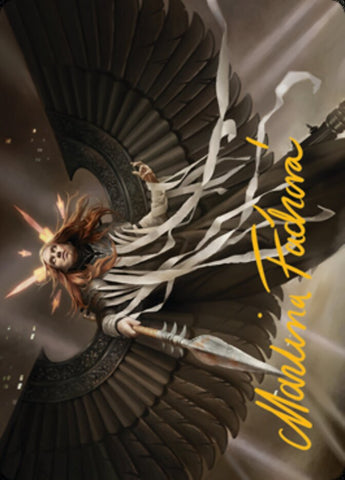 Angel of Suffering Art Card (Gold-Stamped Signature) [Streets of New Capenna Art Series] - Destination Retro