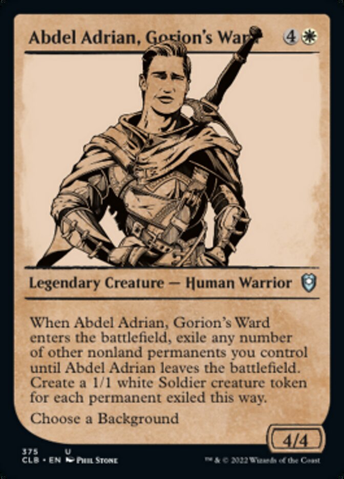 Abdel Adrian, Gorion's Ward (Showcase) [Commander Legends: Battle for Baldur's Gate] - Destination Retro