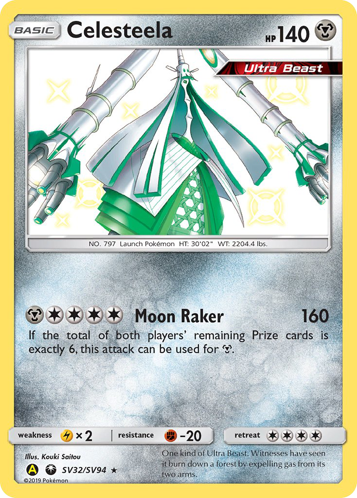 Celesteela (SV32/SV94) [Sun & Moon: Hidden Fates - Shiny Vault] - Destination Retro
