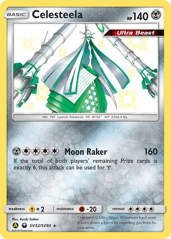 Celesteela (SV32/SV94) [Sun & Moon: Hidden Fates - Shiny Vault] - Destination Retro