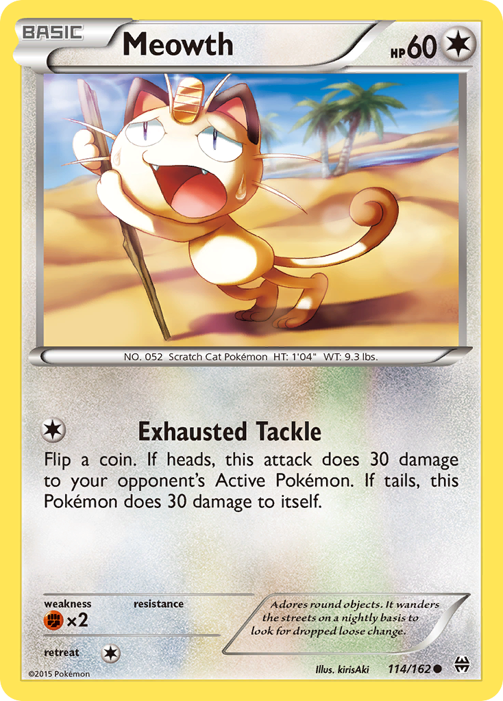 Meowth (114/162) [XY: BREAKthrough] - Destination Retro