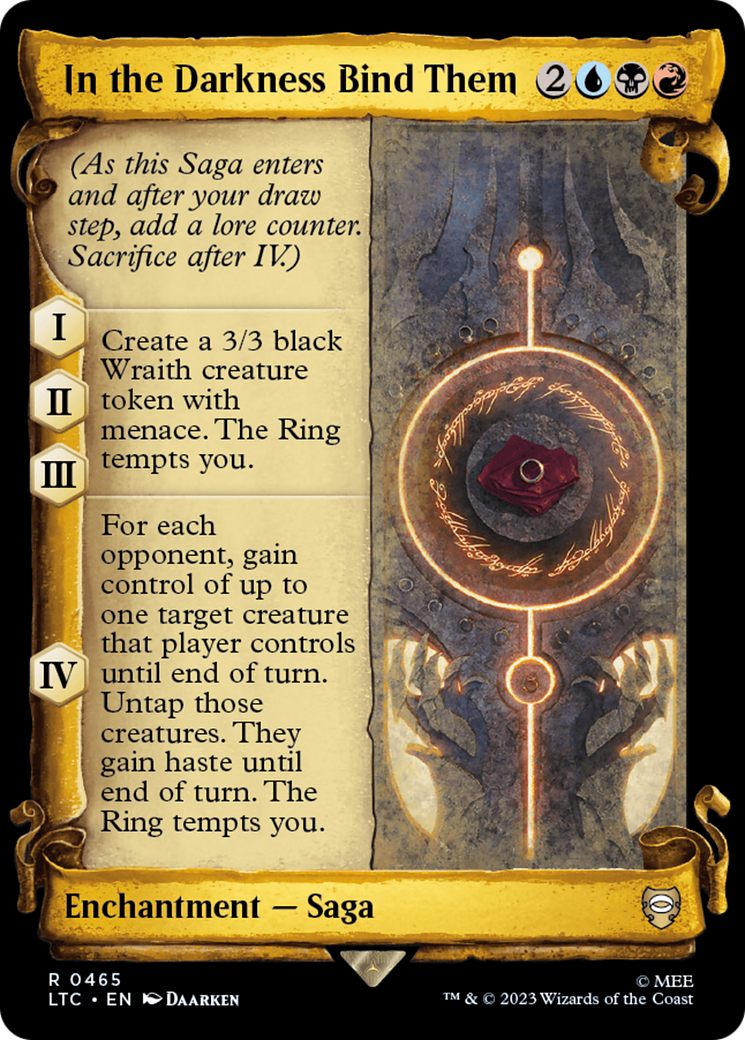In the Darkness Bind Them [The Lord of the Rings: Tales of Middle-Earth Commander Showcase Scrolls] - Destination Retro