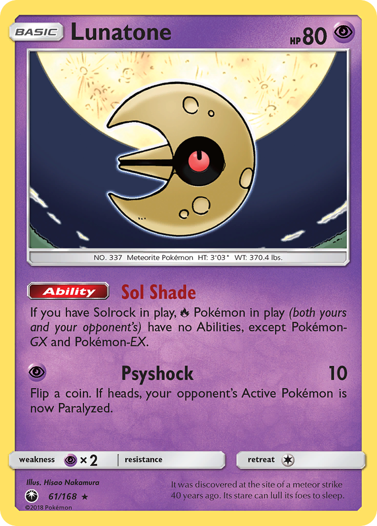 Lunatone (61/168) [Sun & Moon: Celestial Storm] - Destination Retro