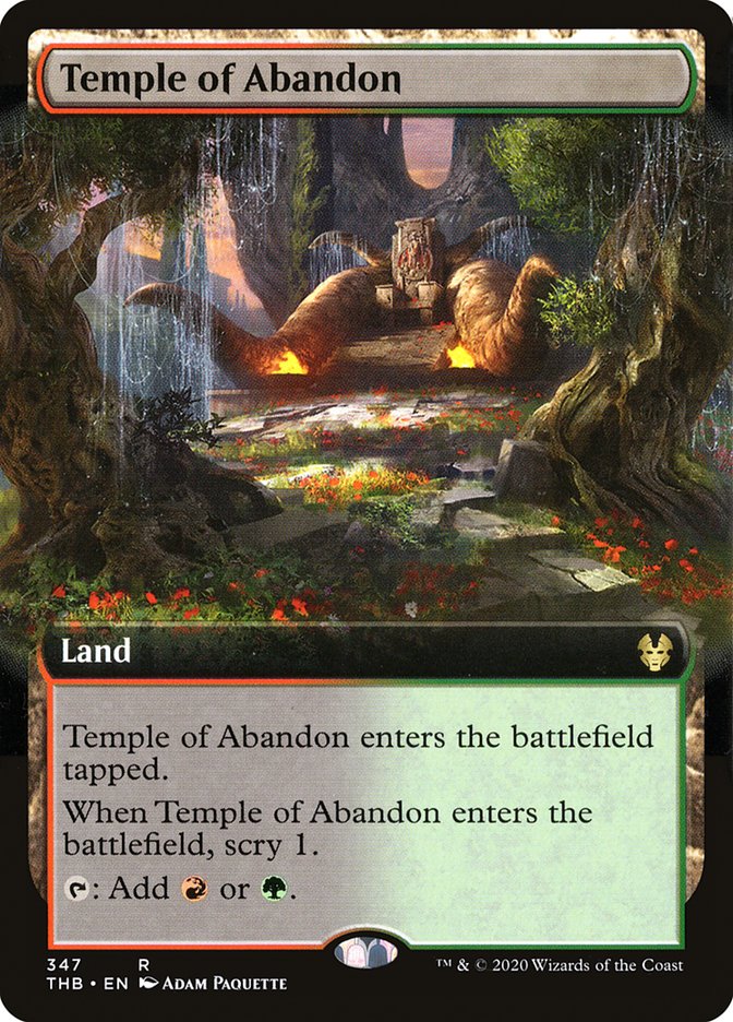 Temple of Abandon (Extended Art) [Theros Beyond Death] - Destination Retro