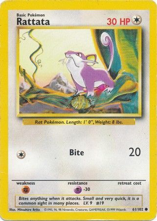 Rattata (61/102) [Base Set Unlimited] - Destination Retro