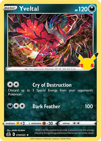 Yveltal (019/025) [Celebrations: 25th Anniversary] - Destination Retro