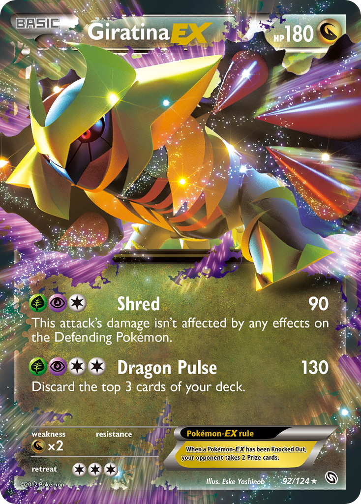 Giratina EX (92/124) [Black & White: Dragons Exalted] - Destination Retro