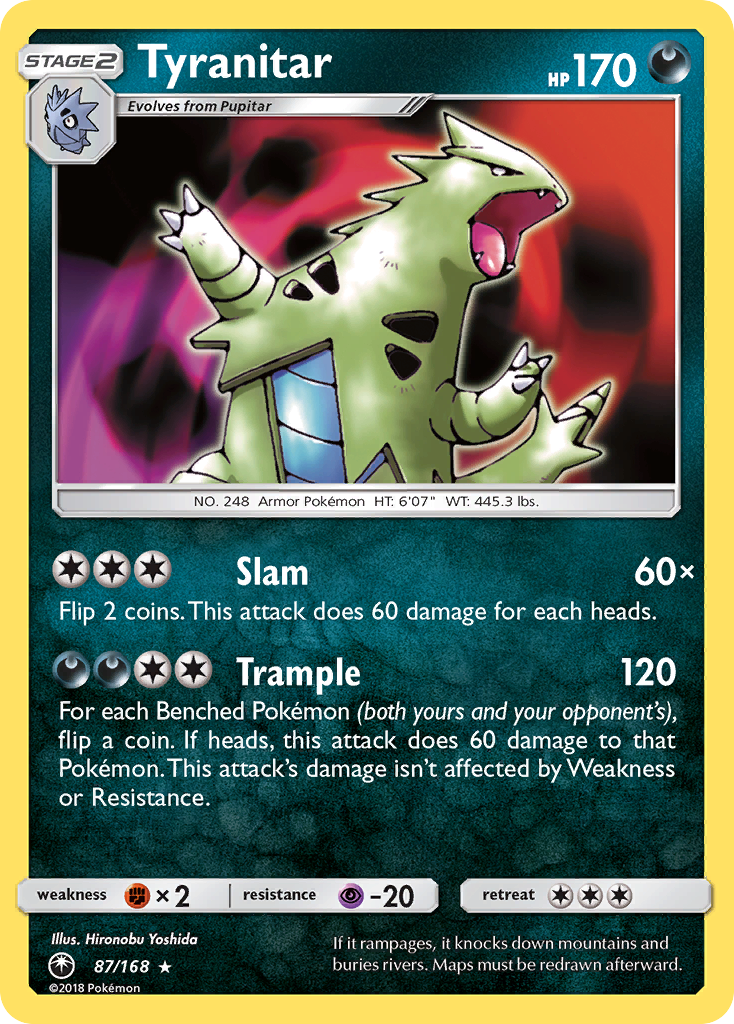 Tyranitar (87/168) [Sun & Moon: Celestial Storm] - Destination Retro