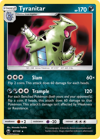 Tyranitar (87/168) [Sun & Moon: Celestial Storm] - Destination Retro