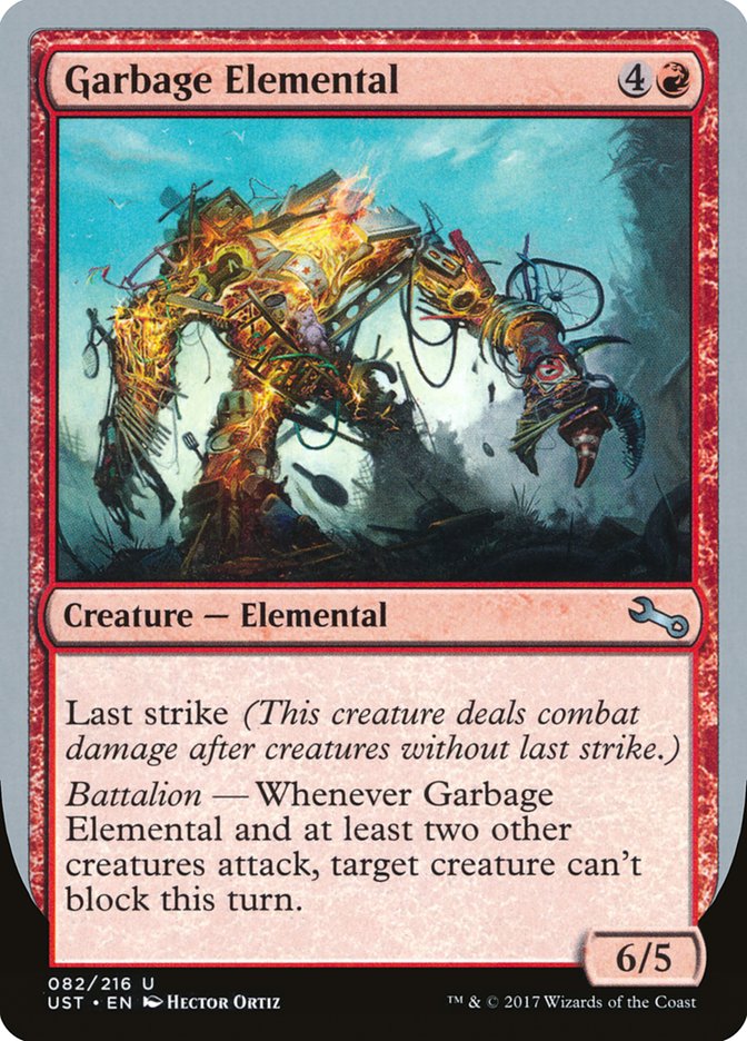 Garbage Elemental (6/5 Creature) [Unstable] - Destination Retro