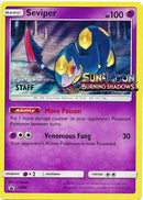 Seviper (SM46) (Staff Prerelease Promo) [Sun & Moon: Black Star Promos] - Destination Retro