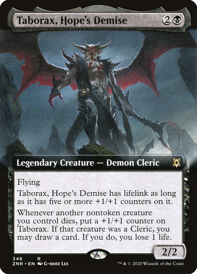 Taborax, Hope's Demise (Extended Art) [Zendikar Rising] - Destination Retro