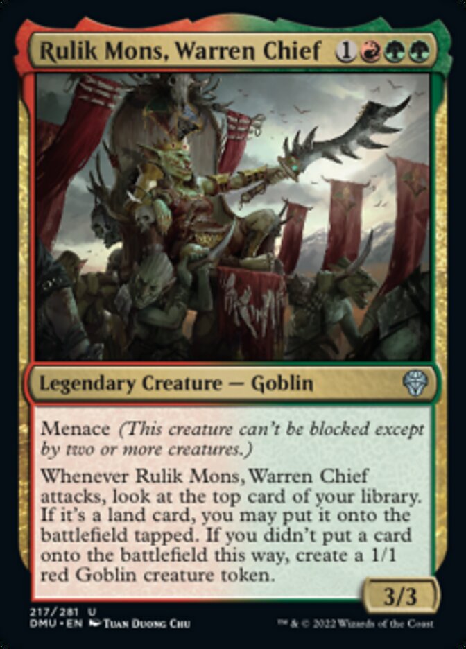 Rulik Mons, Warren Chief [Dominaria United] - Destination Retro