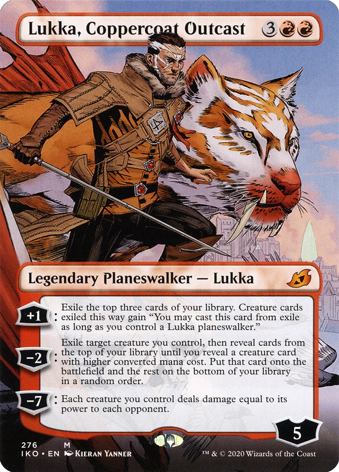 Lukka, Coppercoat Outcast (Borderless) [Ikoria: Lair of Behemoths] - Destination Retro