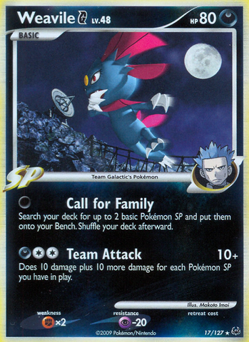 Weavile G (17/127) [Platinum: Base Set] - Destination Retro